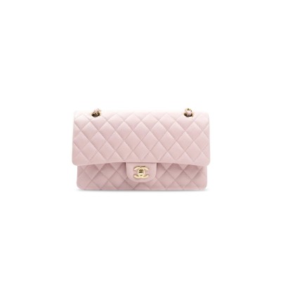 CHANEL CAVIAR QUILTED MEDIUM CLASSIC DOUBLE FLAP 1211045 (25*15*7cm)
